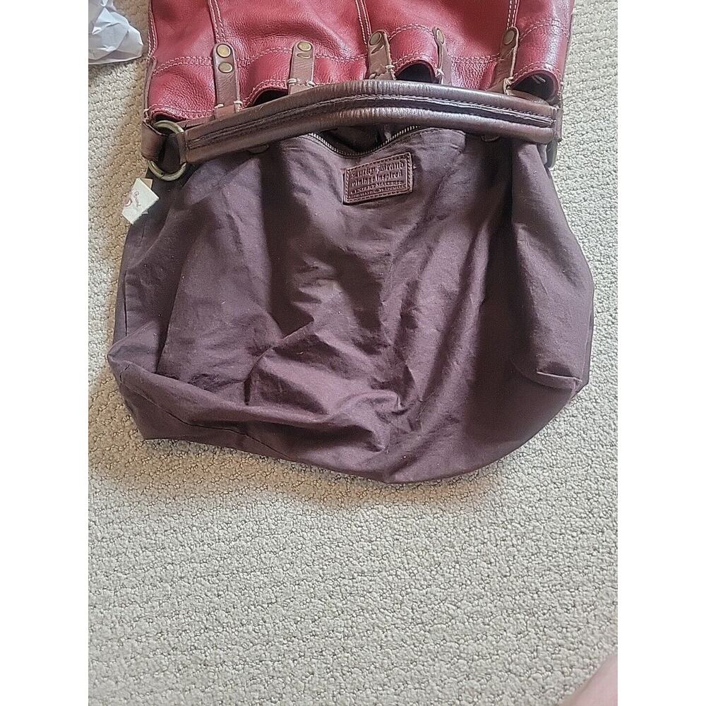 Lucky Brand Big Red Leather Tote / Purse - Picture 15 of 16